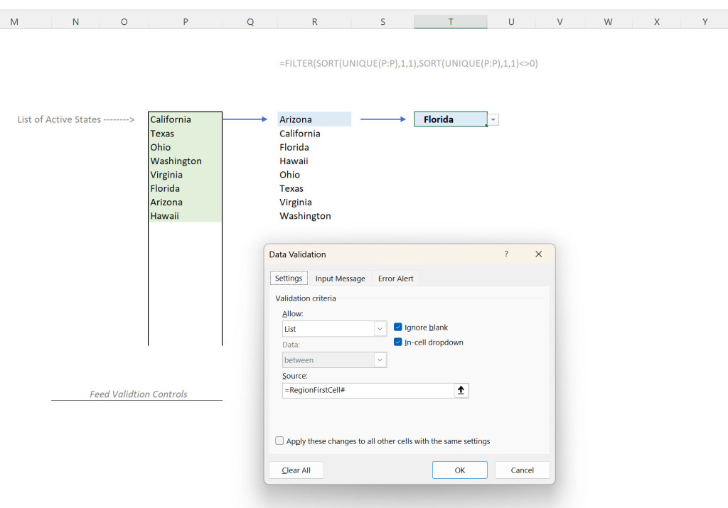 Image of # being used in Excel Validation Control.