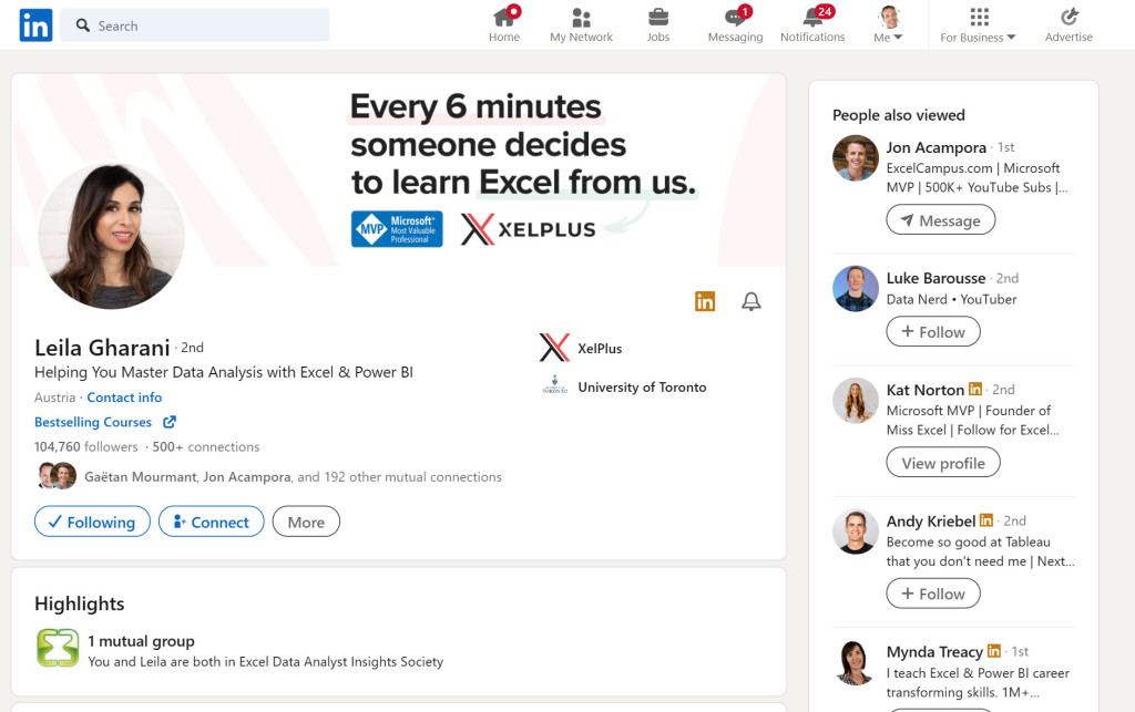 Image of LinkedIn experts on LinkedIn.Com.