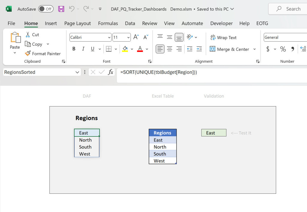 Image of Excel's Utility Functions being used.