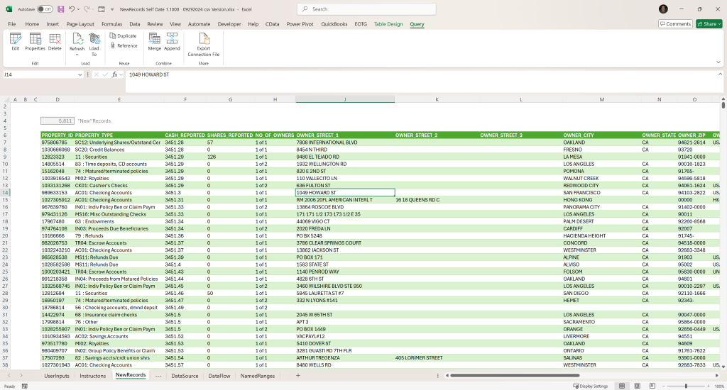 Easily Comparing External Records with Power Query Blog Post: Image of