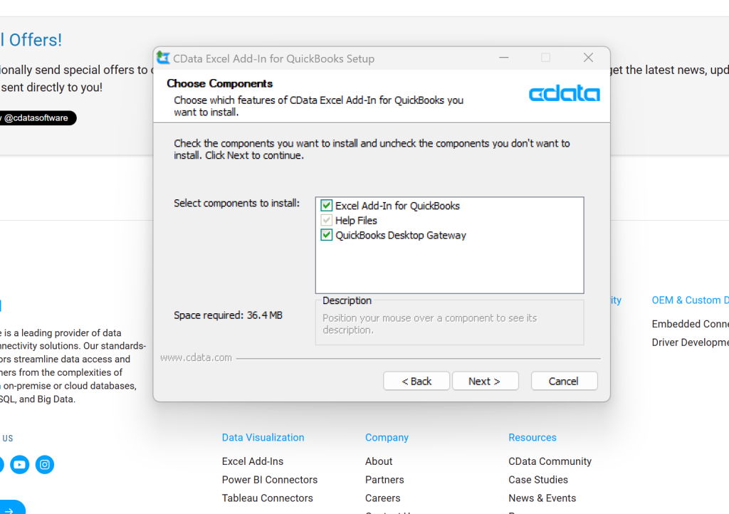 Image of CDATA installation