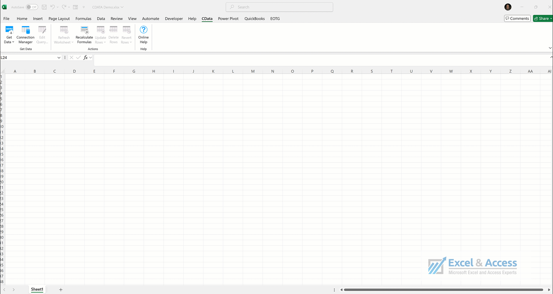 Dynamic Excel Tracker Templates for Business Blog Post. Animated Image of Excel being integrated with QuickBooks. Amazingly powerful. 