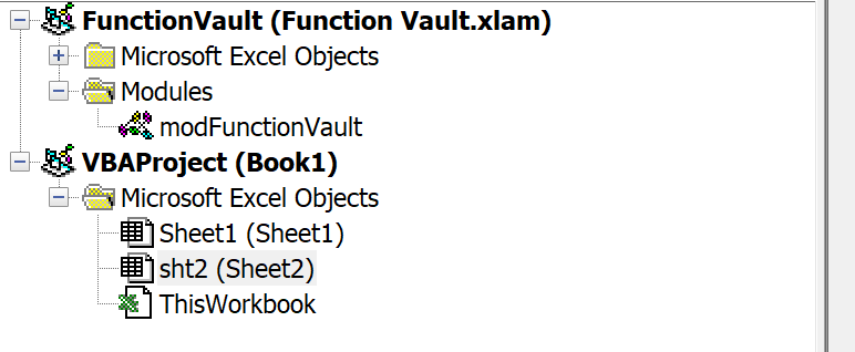 Image of VBA editor