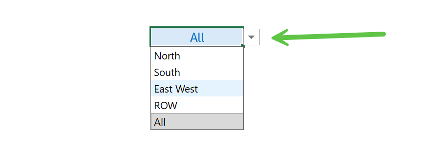 Image of drop-down list.