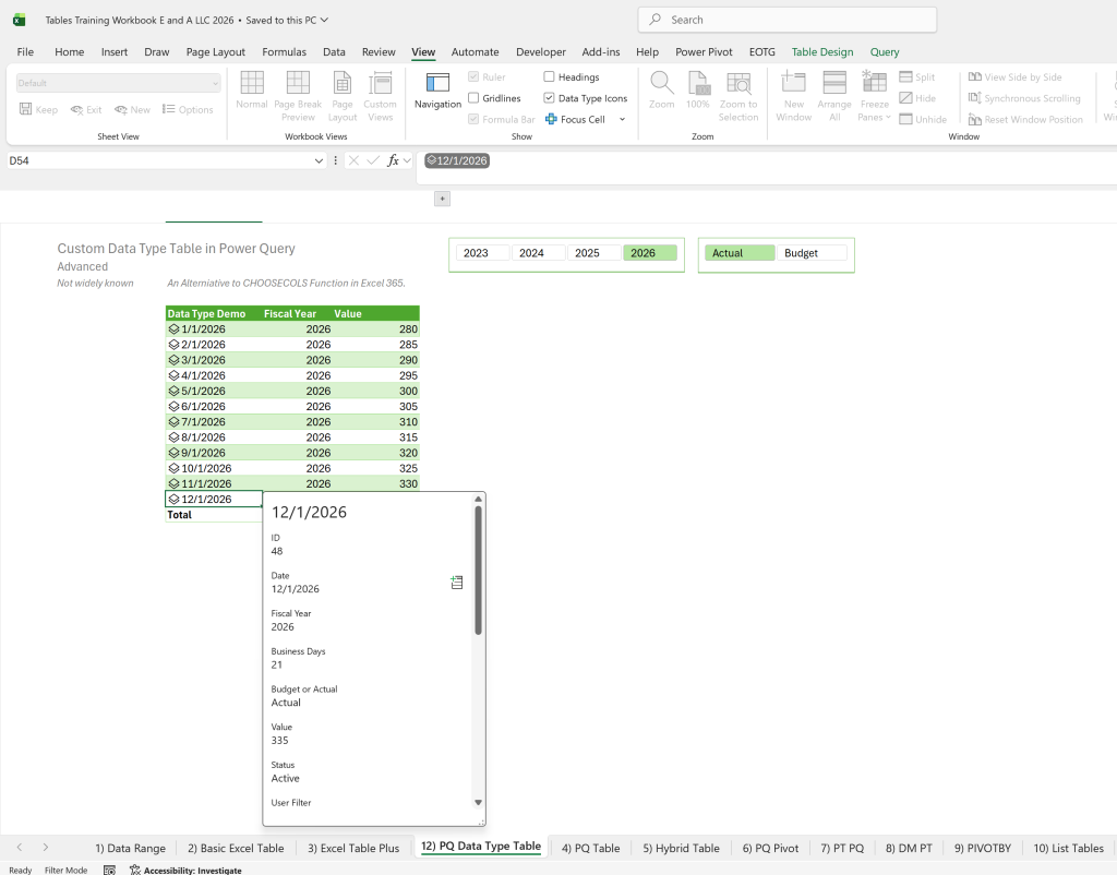 Image of Power Query Custom Data Type, aka Card.