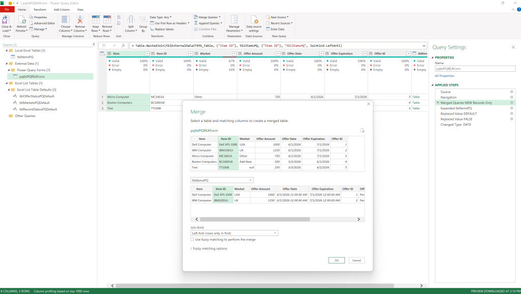Image of Power Query Editor.