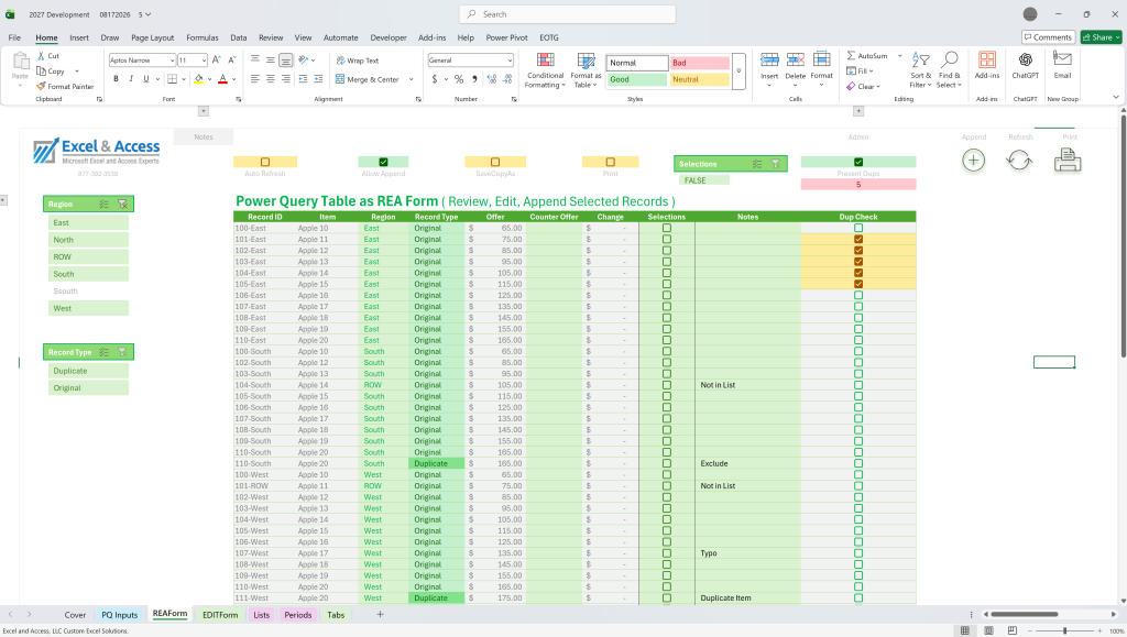 Power Query Programming Services