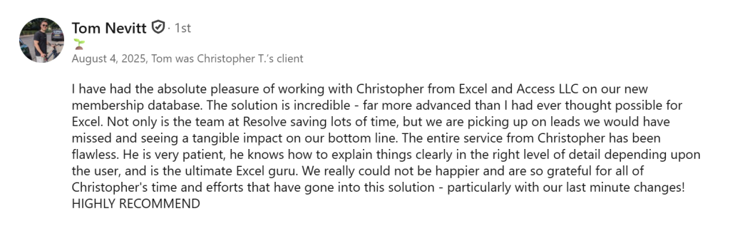 Excel and Access offices and international Microsoft MVP network